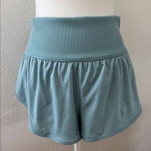 FP Movement by Free People High-Waisted Teal Shorts